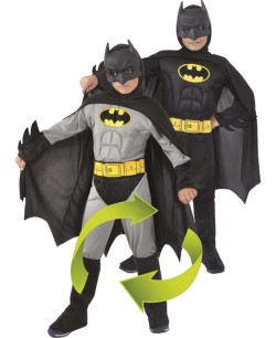 DISFRAZ DE BATMAN MUSCULOS REVERSIBLE