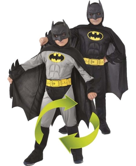 DISFRAZ DE BATMAN MUSCULOS REVERSIBLE PARA NIÑO