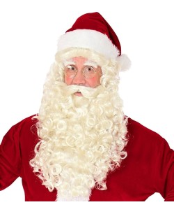 PELUCA Y BARBA PAPA NOEL LUJO