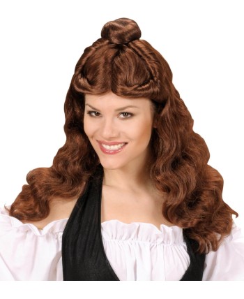 PELUCA BELLA CASTAÑA CON FLEQUILLO