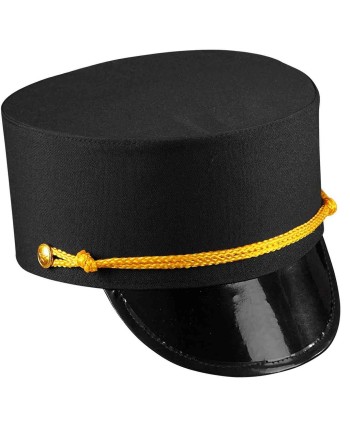 SOMBRERO MAQUINISTA DE TREN CON CINTA DORADA
