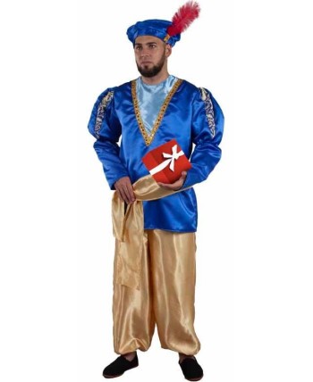 DISFRAZ DE PAJE AZUL ADULTO