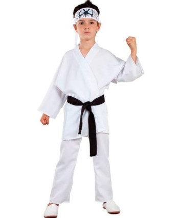 DISFRAZ DE KARATE BLANCO PARA NIÑO