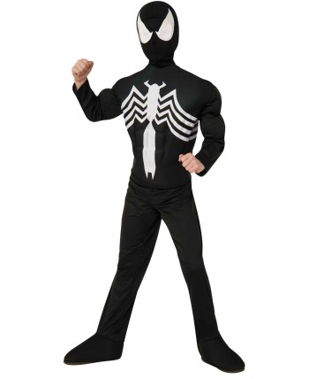 DISFRAZ DE SPIDERMAN NEGRO DELUXE PARA NIÑO