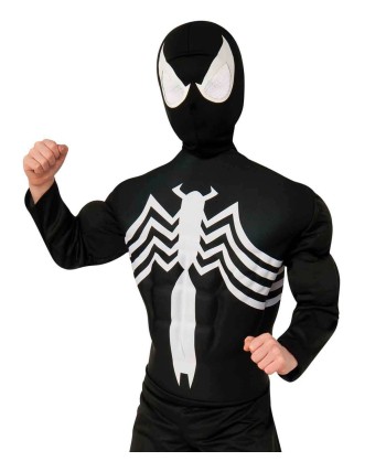 DISFRAZ DE SPIDERMAN NEGRO DELUXE PARA NIÑO