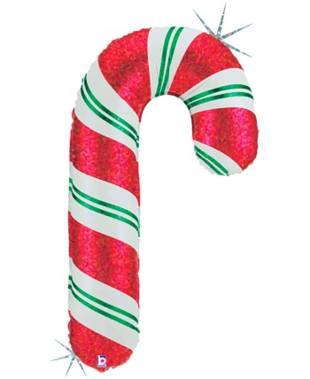 GLOBO DE HELIO BASTON CARAMELO NAVIDAD