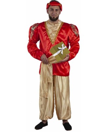 DISFRAZ DE PAJE HOMBRE ROJO