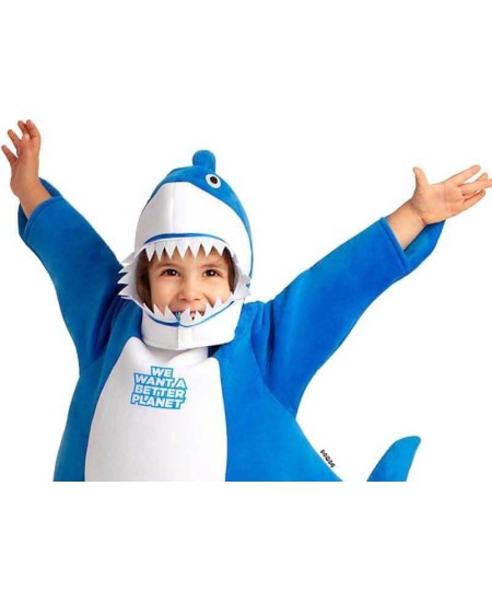 DISFRAZ DE TIBURON BEBE AZUL