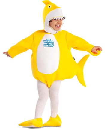 DISFRAZ DE TIBURON AMARILLO PARA BEBE