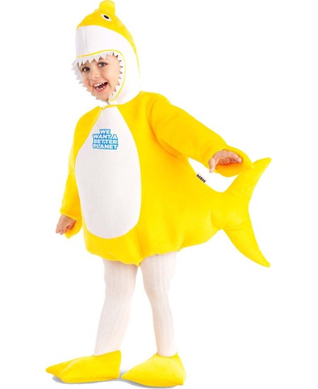 DISFRAZ DE TIBURON BEBE AMARILLO