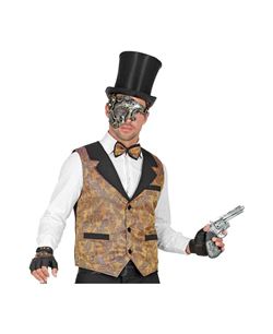 CHALECO STEAMPUNK VINTAGE MARRON PARA HOMBRE