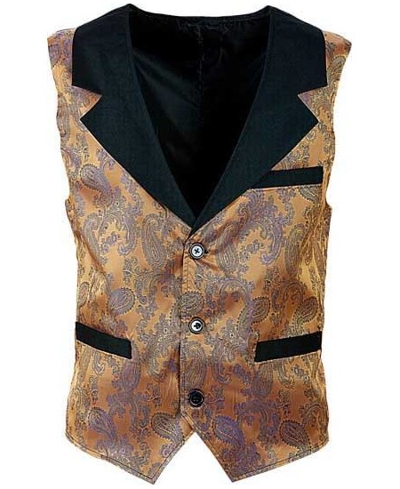 CHALECO STEAMPUNK VINTAGE MARRON PARA HOMBRE