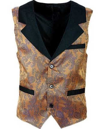 CHALECO STEAMPUNK VINTAGE MARRON PARA HOMBRE