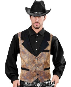 CHALECO STEAMPUNK VINTAGE MARRON 2