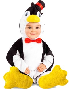 DISFRAZ DE PINGÜINO PAJARITA ROJA PARA BEBE
