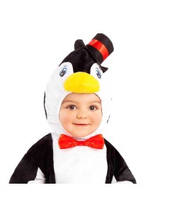 DISFRAZ DE PINGÜINO PAJARITA ROJA PARA BEBE 2