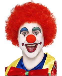PELUCA PAYASO RIZADA ROJA 2