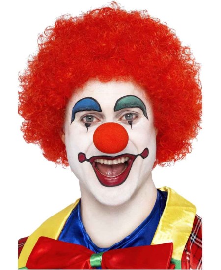 PELUCA PAYASO RIZADA ROJA