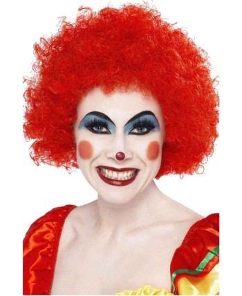 PELUCA PAYASO RIZADA ROJA