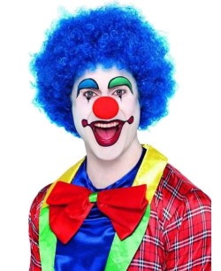 PELUCA PAYASO RIZADA AZUL 2
