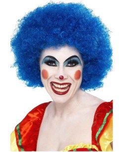 PELUCA PAYASO RIZADA AZUL