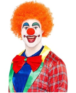 PELUCA PAYASO RIZADA NARANJA 2