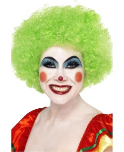 PELUCA RIZADA PAYASO VERDE