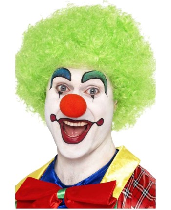 PELUCA RIZADA PAYASO VERDE