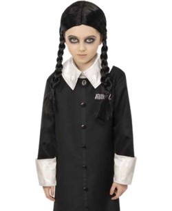 DISFRAZ DE MIERCOLES ADDAMS NEGRO INFANTIL 2
