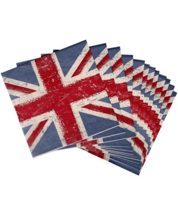 SERVILLETAS INGLATERRA PAPEL VINTAGE