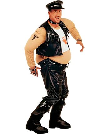 DISFRAZ DE MOTERO GORDO