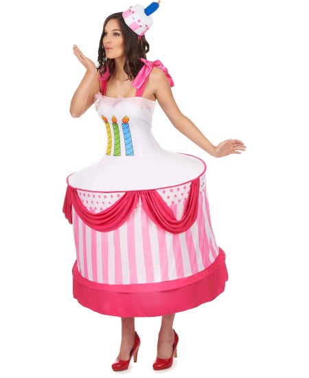 DISFRAZ DE CHICA SALIENDO DE TARTA PARA ADULTO