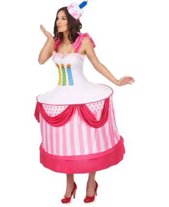 DISFRAZ DE CHICA SALIENDO DE TARTA