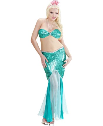 DISFRAZ DE SIRENA AZUL PARA MUJER