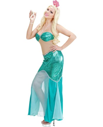 DISFRAZ DE SIRENA AZUL