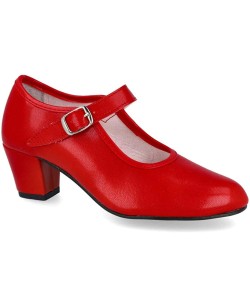 ZAPATO DE SEVILLANA ROJO SINTETICO