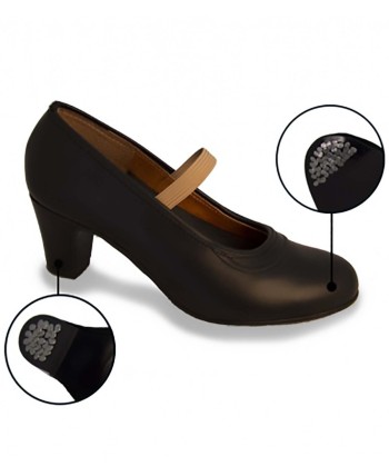 Zapato negro profesional de similpiel