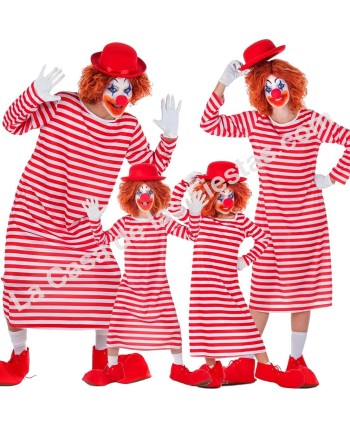 DISFRAZ GRUPO PAYASO RAYAS