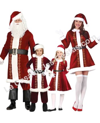 DISFRAZ GRUPO PAPA NOEL DECORADO