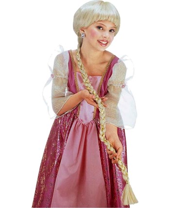 PELUCA RAPUNZEL RUBIA TRENZA EXTRALARGA