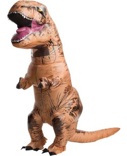 DISFRAZ DE DINOSAURIO T-REX HINCHABLE ADULTO JURASSIC WORLD PARA ADULTO