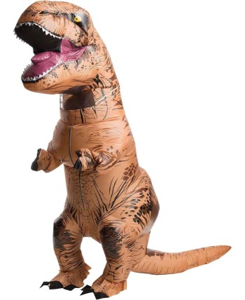 DISFRAZ DE DINOSAURIO T-REX HINCHABLE ADULTO JURASSIC WORLD PARA ADULTO