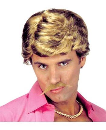 PELUCA PLAYBOY RUBIA CON BIGOTE