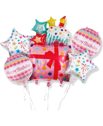 BOUQUET DE GLOBOS REGALO TARTA HAPPY BIRTHDAY