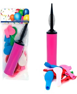 INFLADOR MANUAL DOBLE ACCION CON GLOBOS