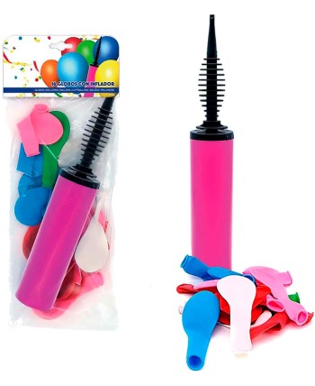INFLADOR MANUAL DOBLE ACCION CON GLOBOS