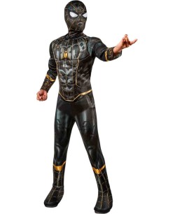 DISFRAZ DE SPIDERMAN NEGRO DELUXE PARA NIÑO