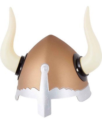 CASCO VIKINGO GUERRERO FILO PLATEADO