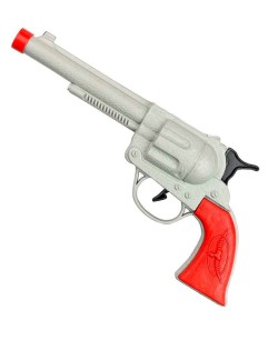 PISTOLA DE VAQUERO PLASTICO GRIS