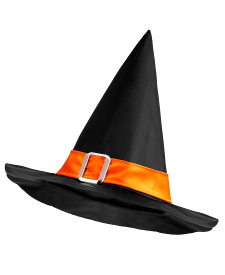 SOMBRERO BRUJA INFANTIL CON CINTA NARNAJA